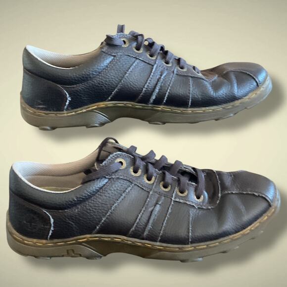 Men's Size 12 DR. MARTENS PEMBRIDGE Brown Leather Casual Lace-Up Minimal Wear - Picture 4 of 11